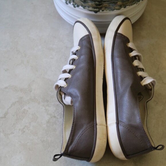 H&M Vegan Leather Low Top Lace-Up Sneaker - Brown, Size 8 - Picture 11 of 16